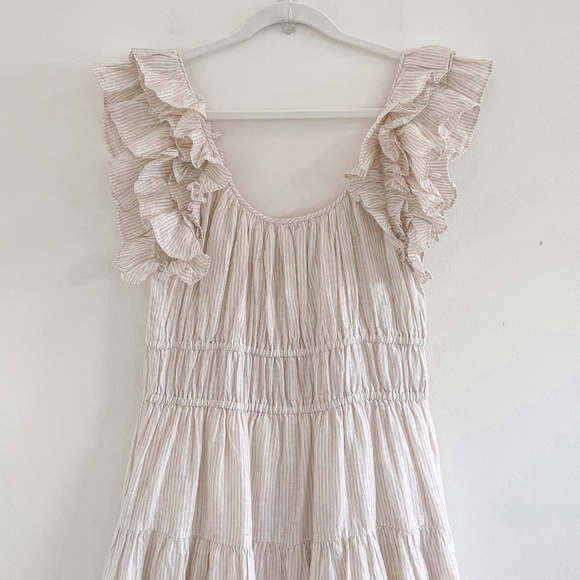 Ulla Johnson Rissa Dress in Sand 10 - Picture 13 of 16